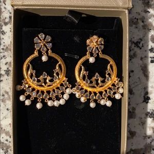 Beautiful contemporary boho Chandbali earring